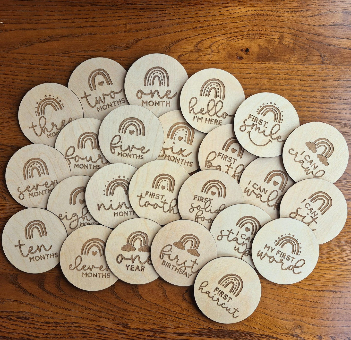 Wooden Baby Milestones