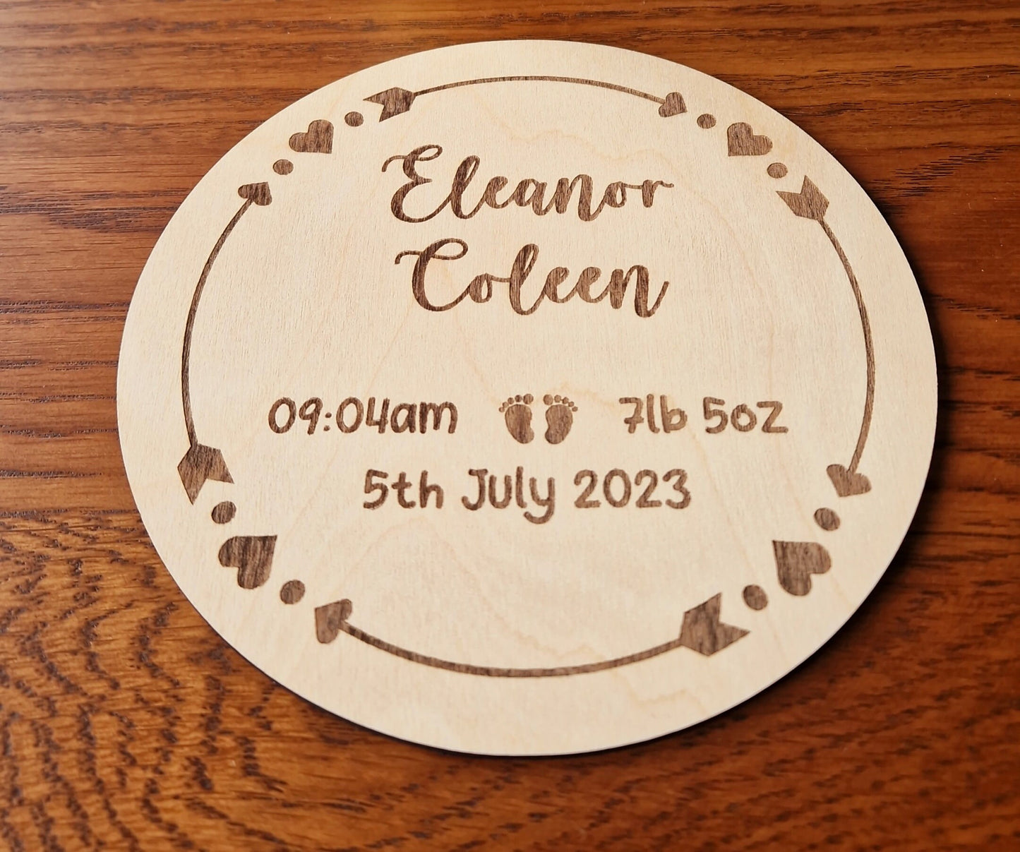 Personalised Birth Disc