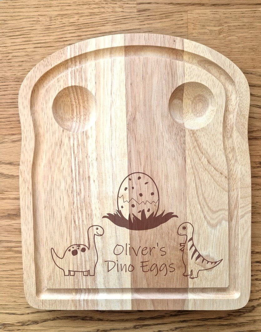 Wooden Egg and Soldiers Board