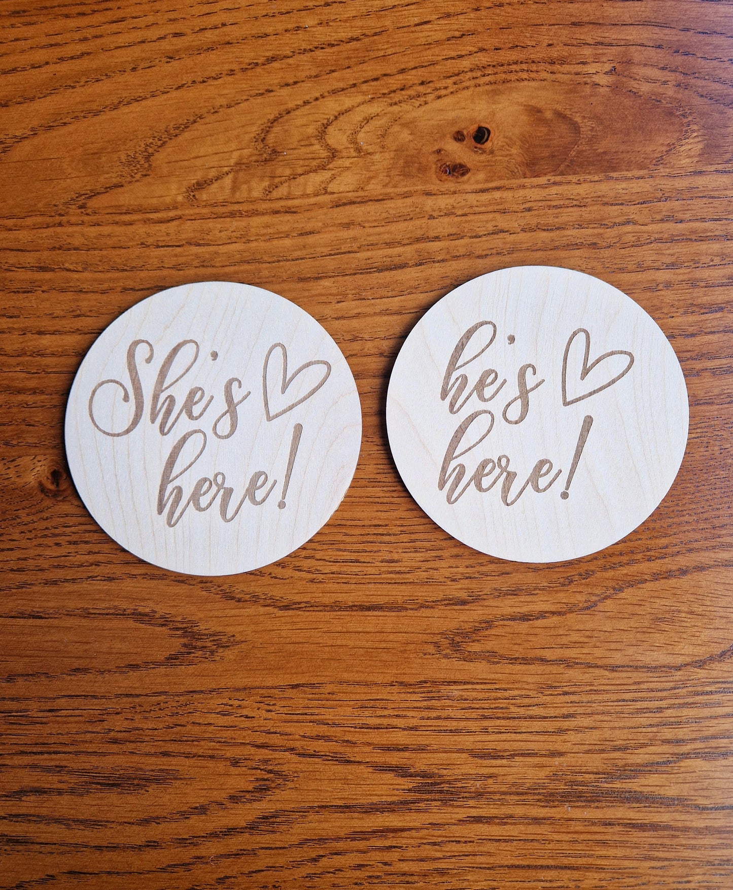 She's/He's Here Birth Disc