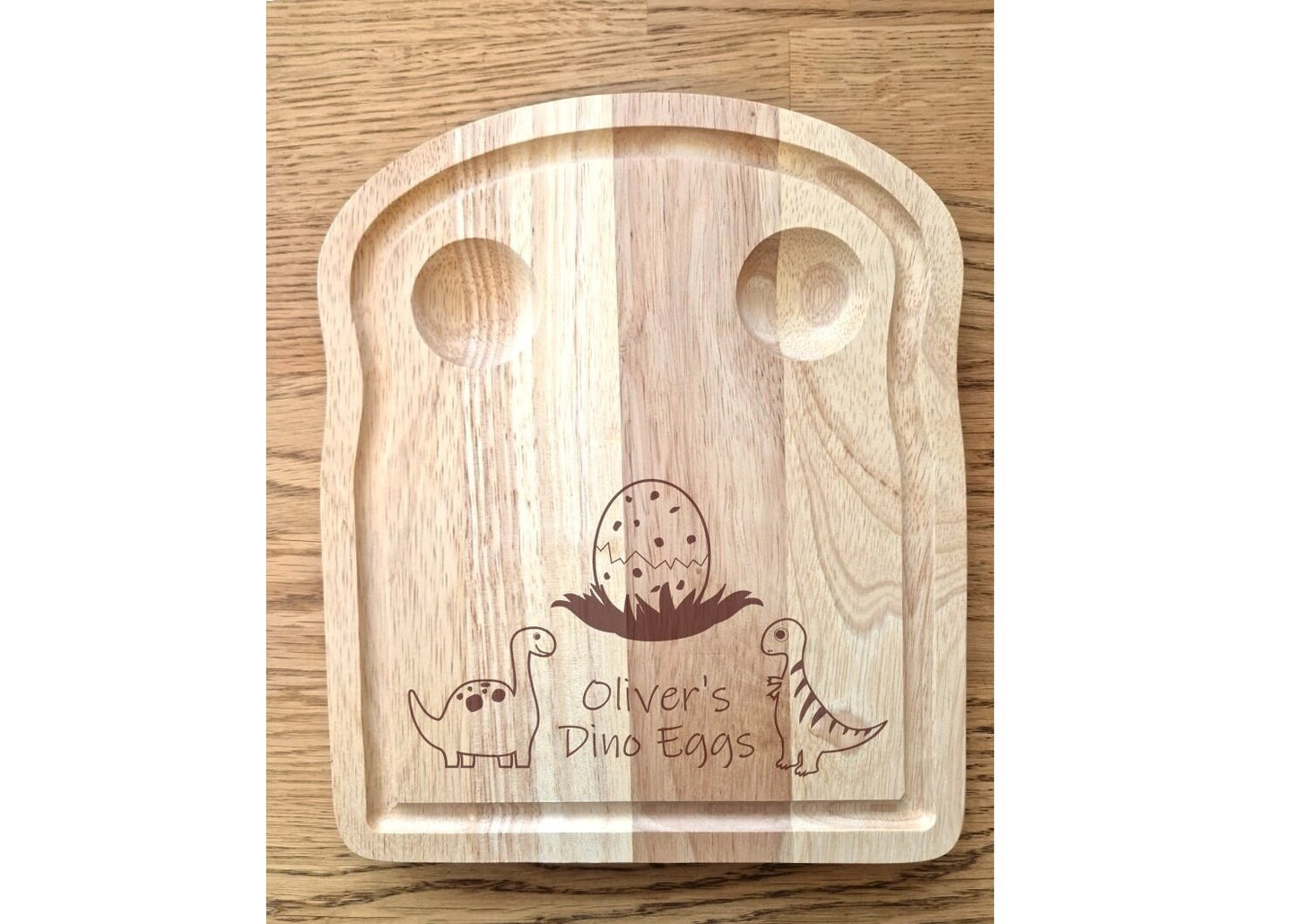Wooden Egg and Soldiers Board