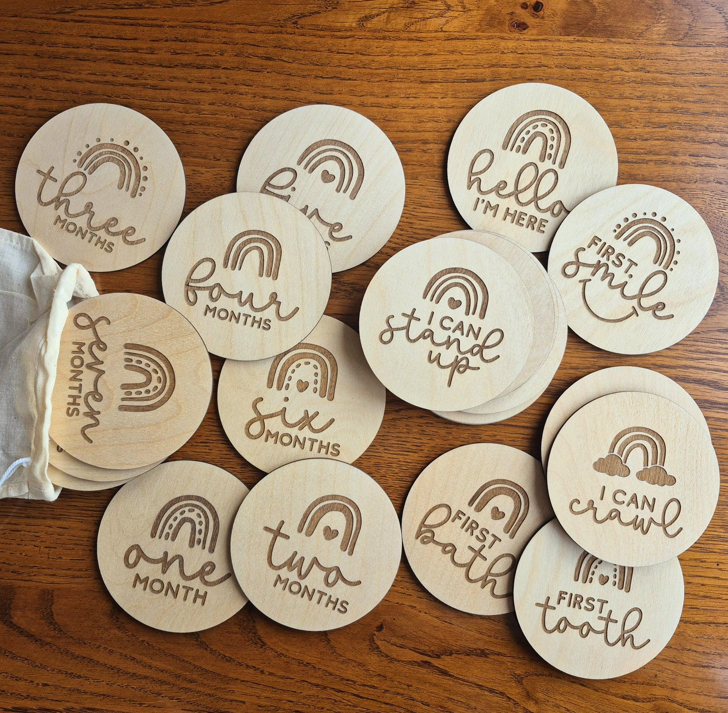 Wooden Baby Milestones