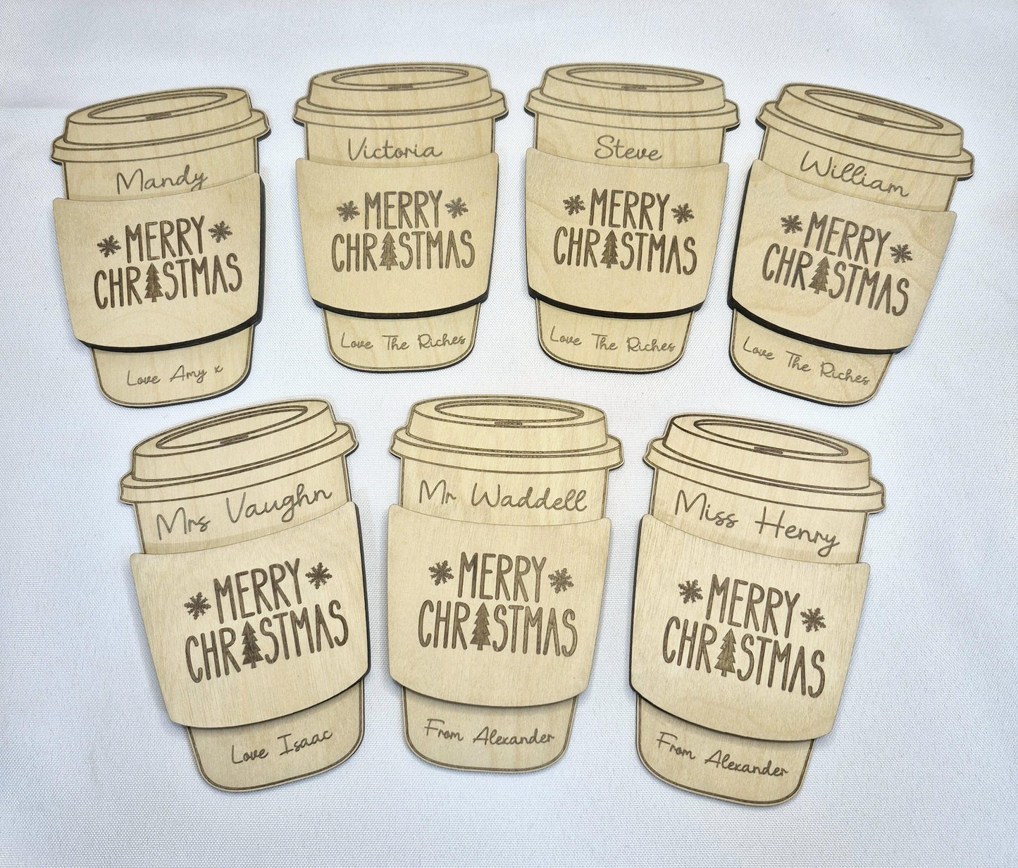 Christmas Coffee Cup Gift Card Holder