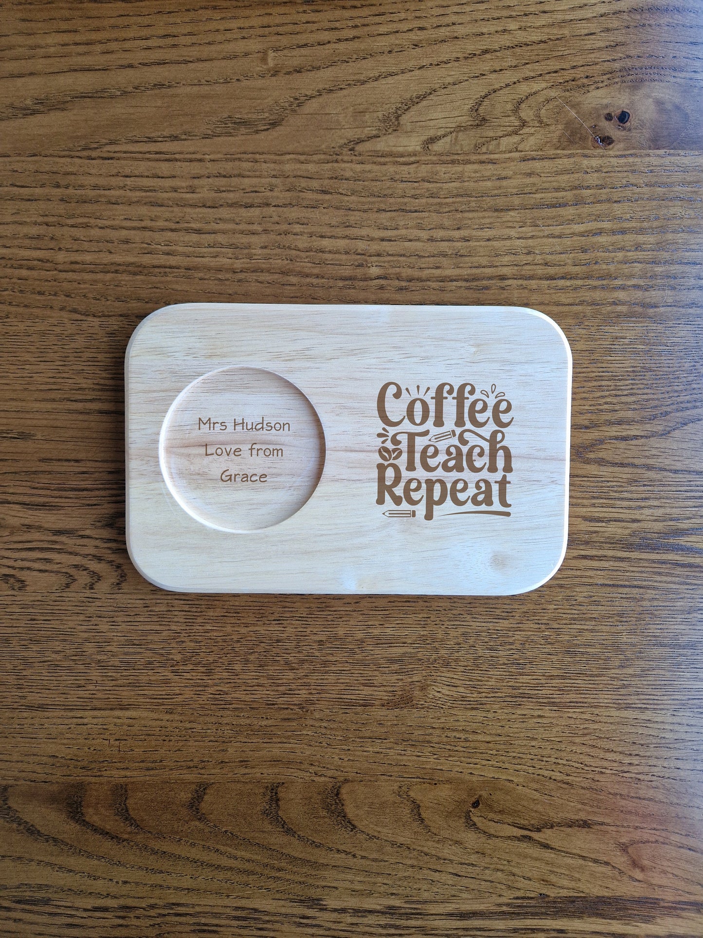 Tea & Biscuits Wooden Board