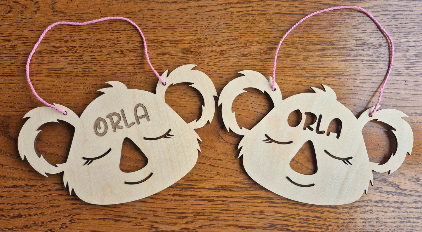 Personalised Koala Sign