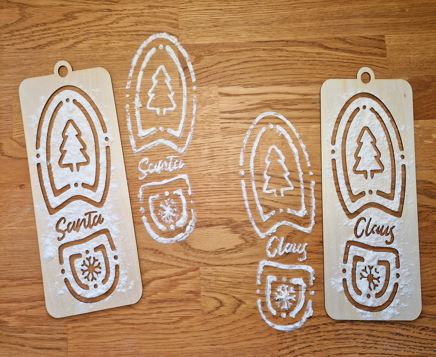 Santa's Bootprint Stencil