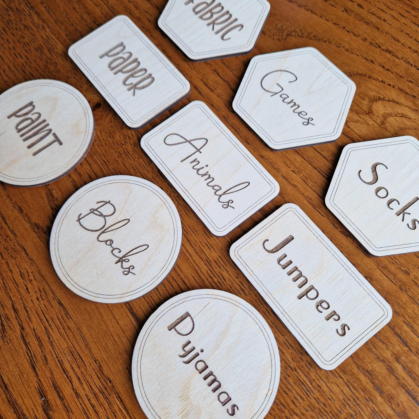 Storage Organisation Labels