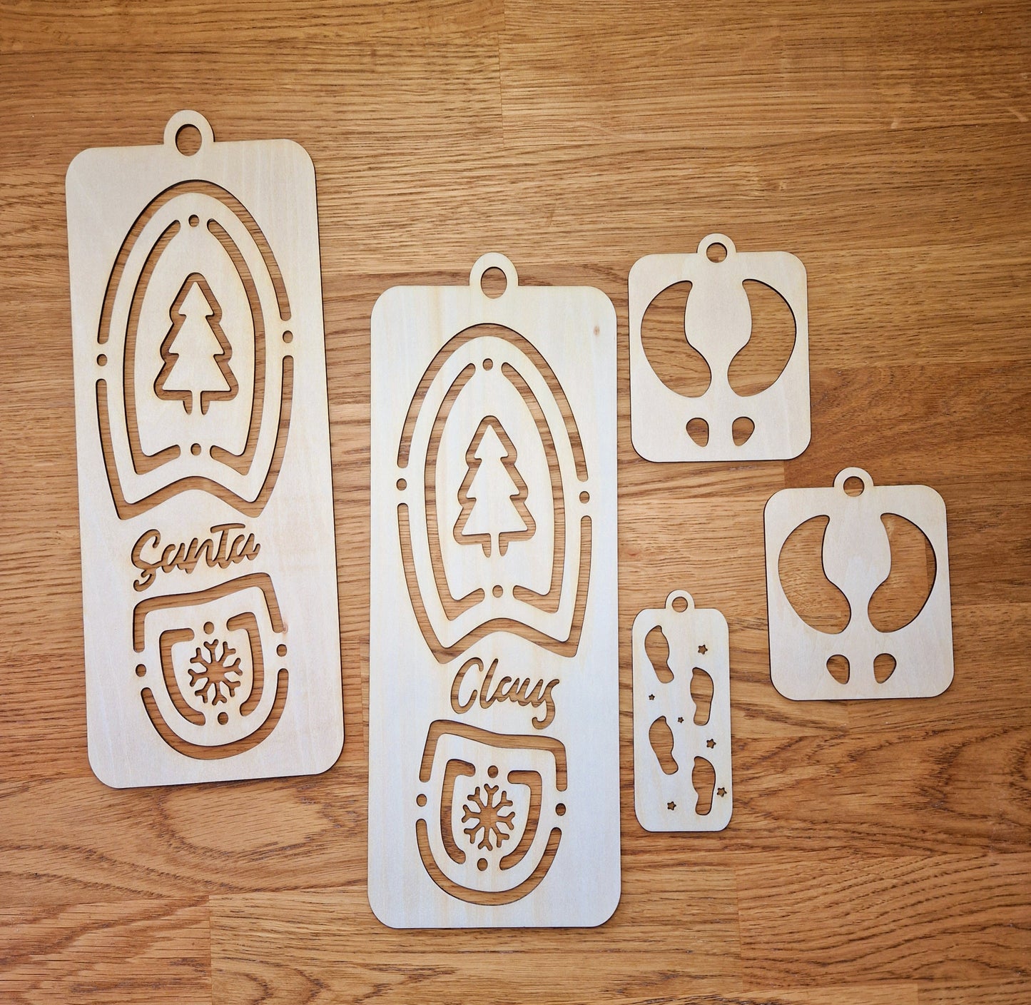 Santa's Bootprint Stencil