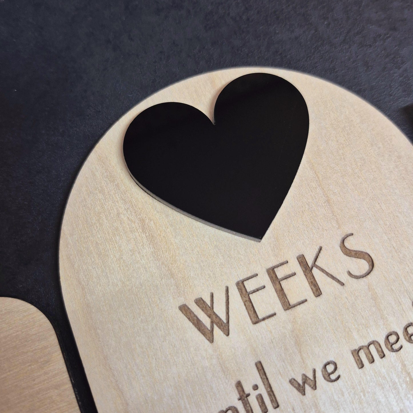 Baby Arrival Countdown Plaque