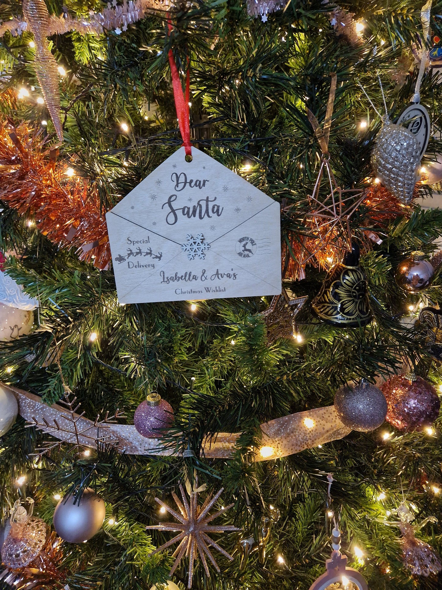 Letter To Santa Tree Decoration