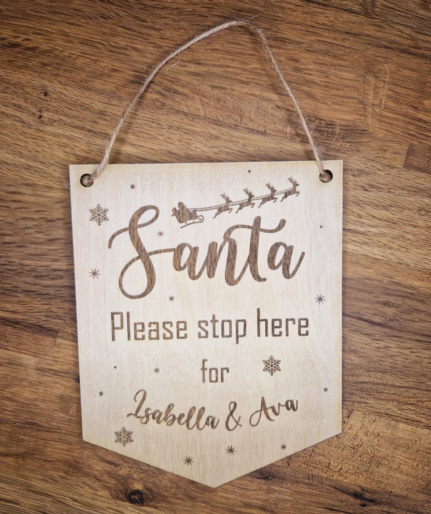 Santa Stop Here Sign