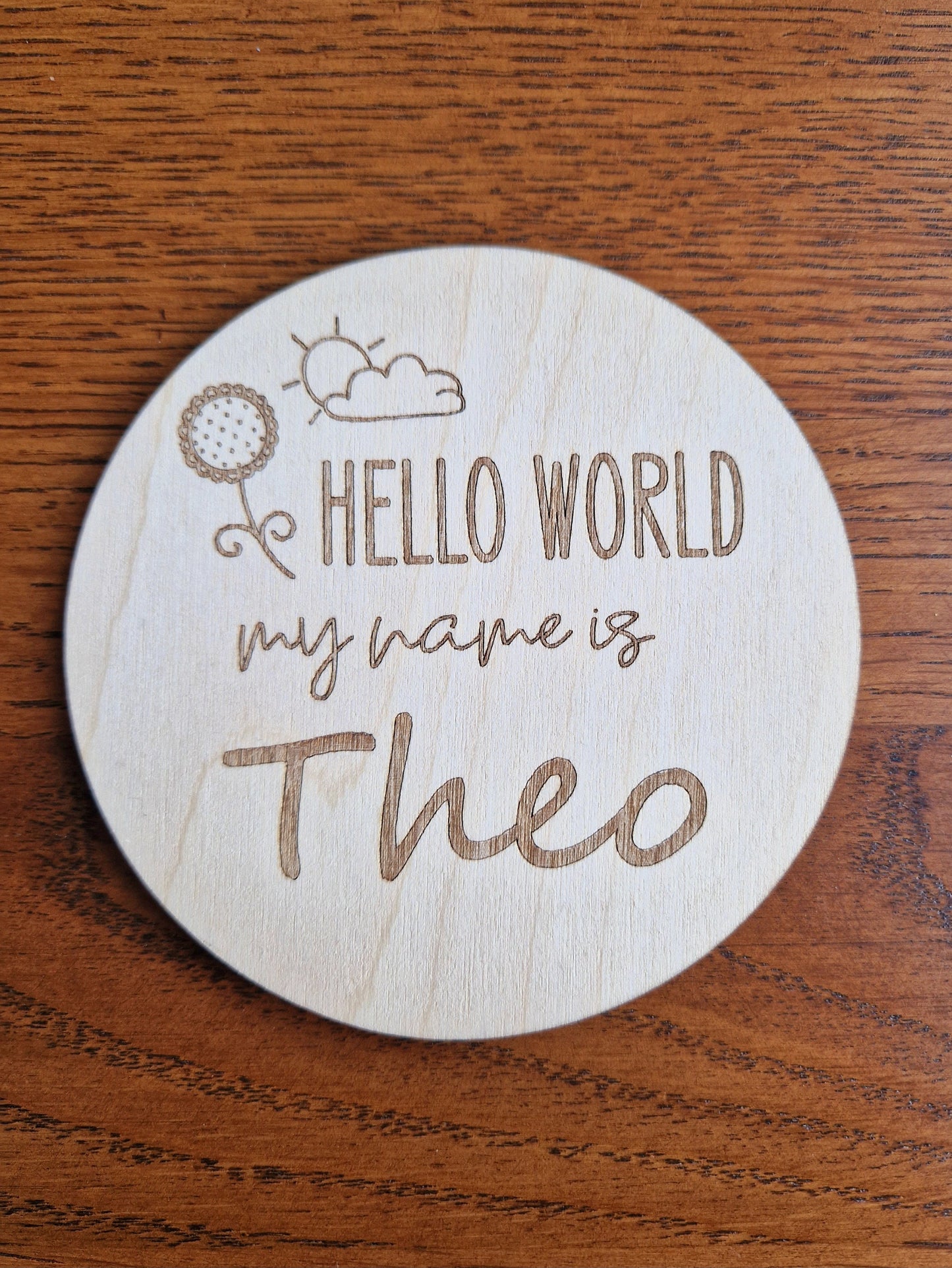 Hello World Birth Disc