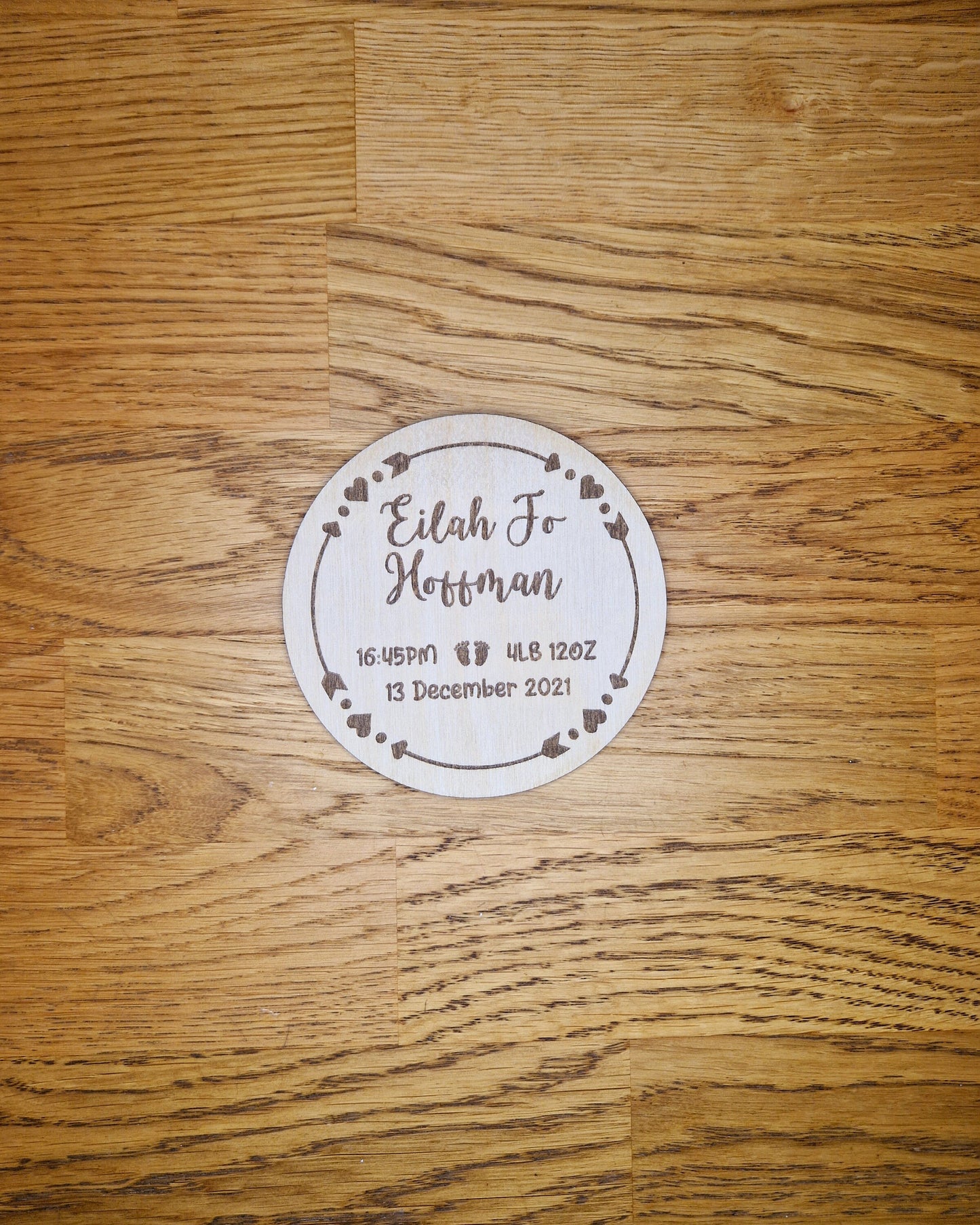 Personalised Birth Disc