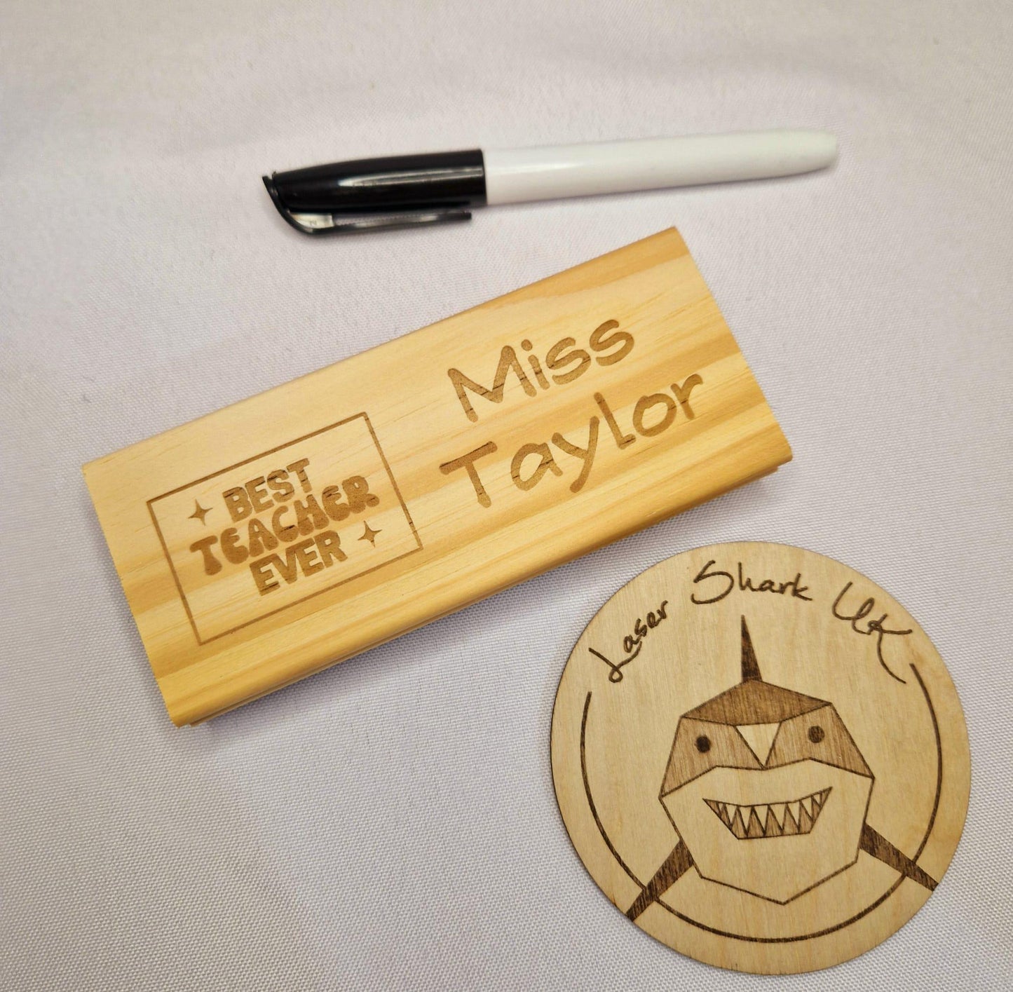 Wooden White Board Dry Eraser