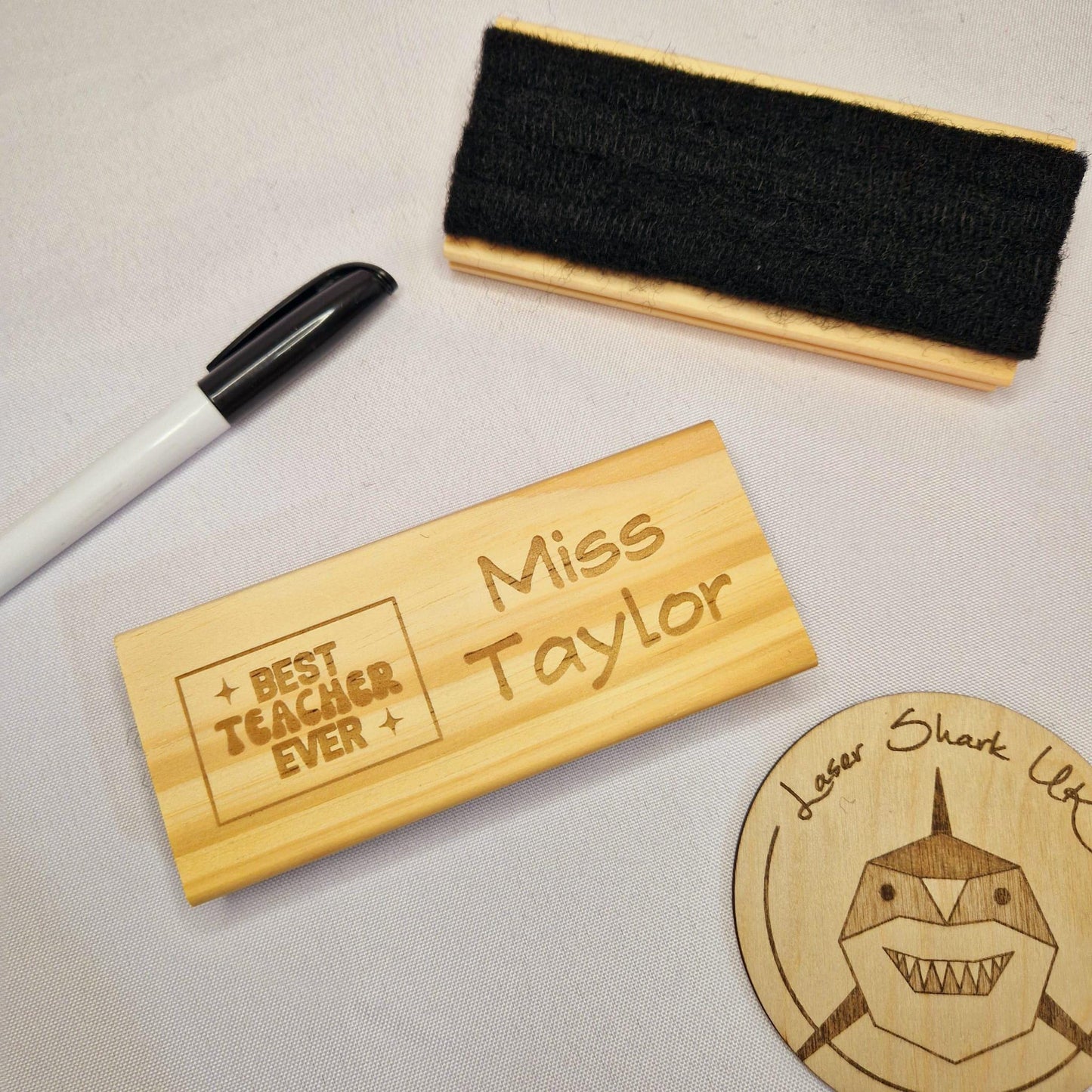 Wooden White Board Dry Eraser