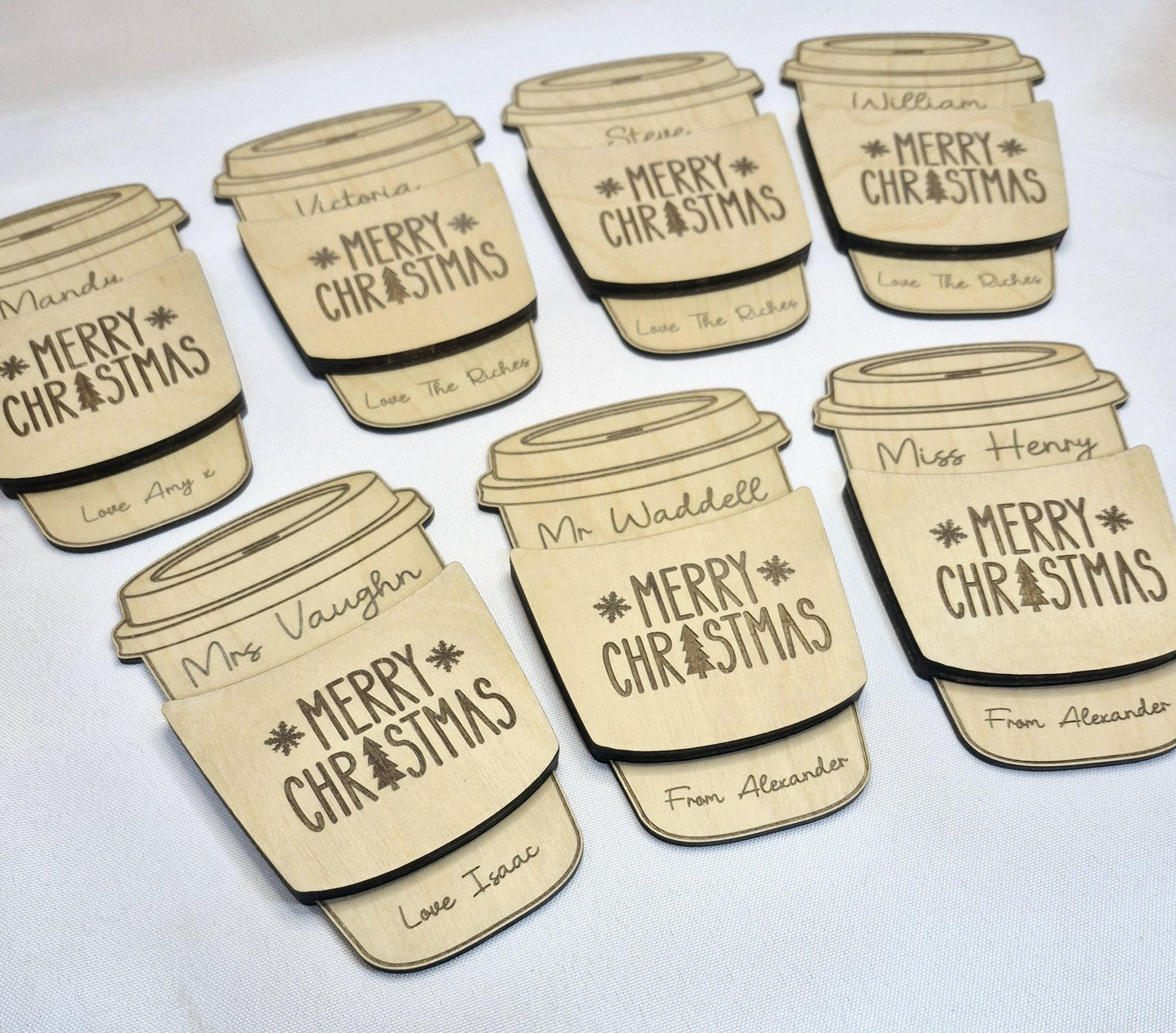 Christmas Coffee Cup Gift Card Holder