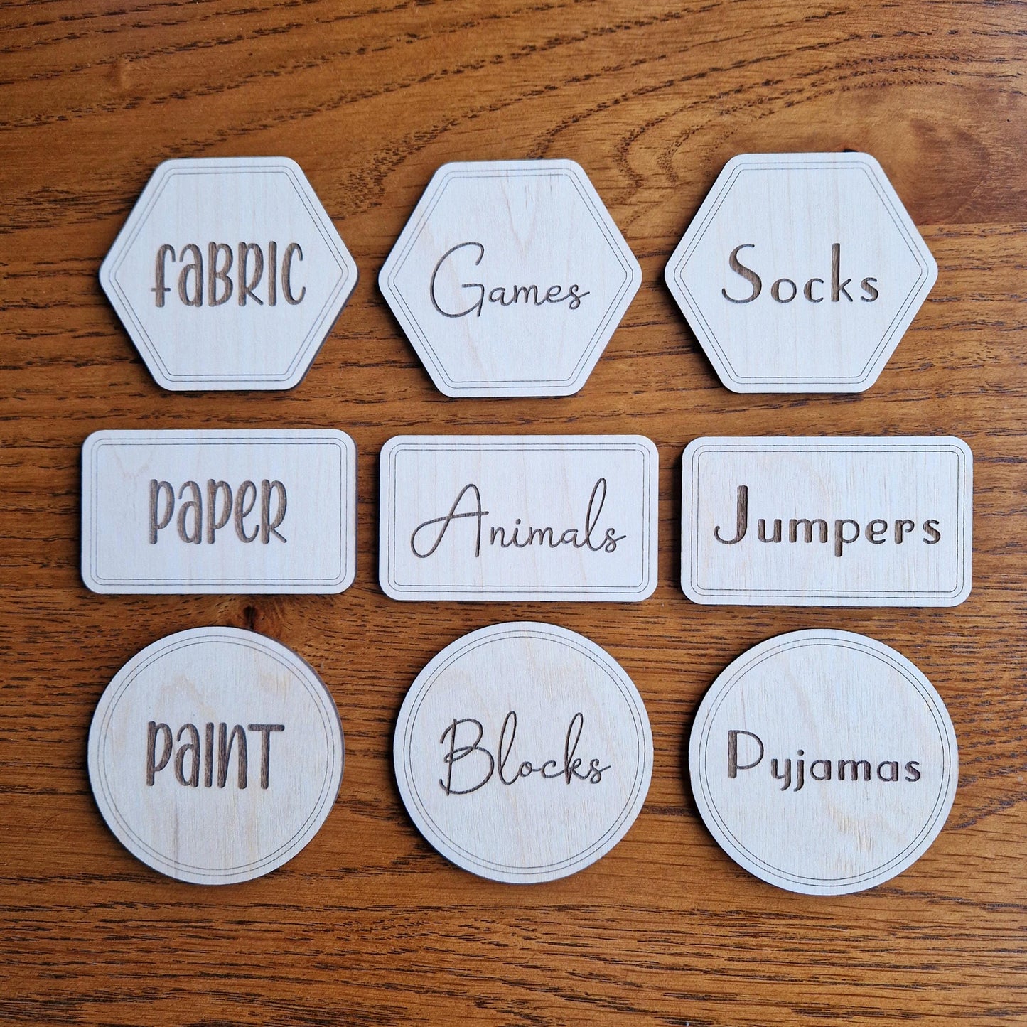 Storage Organisation Labels
