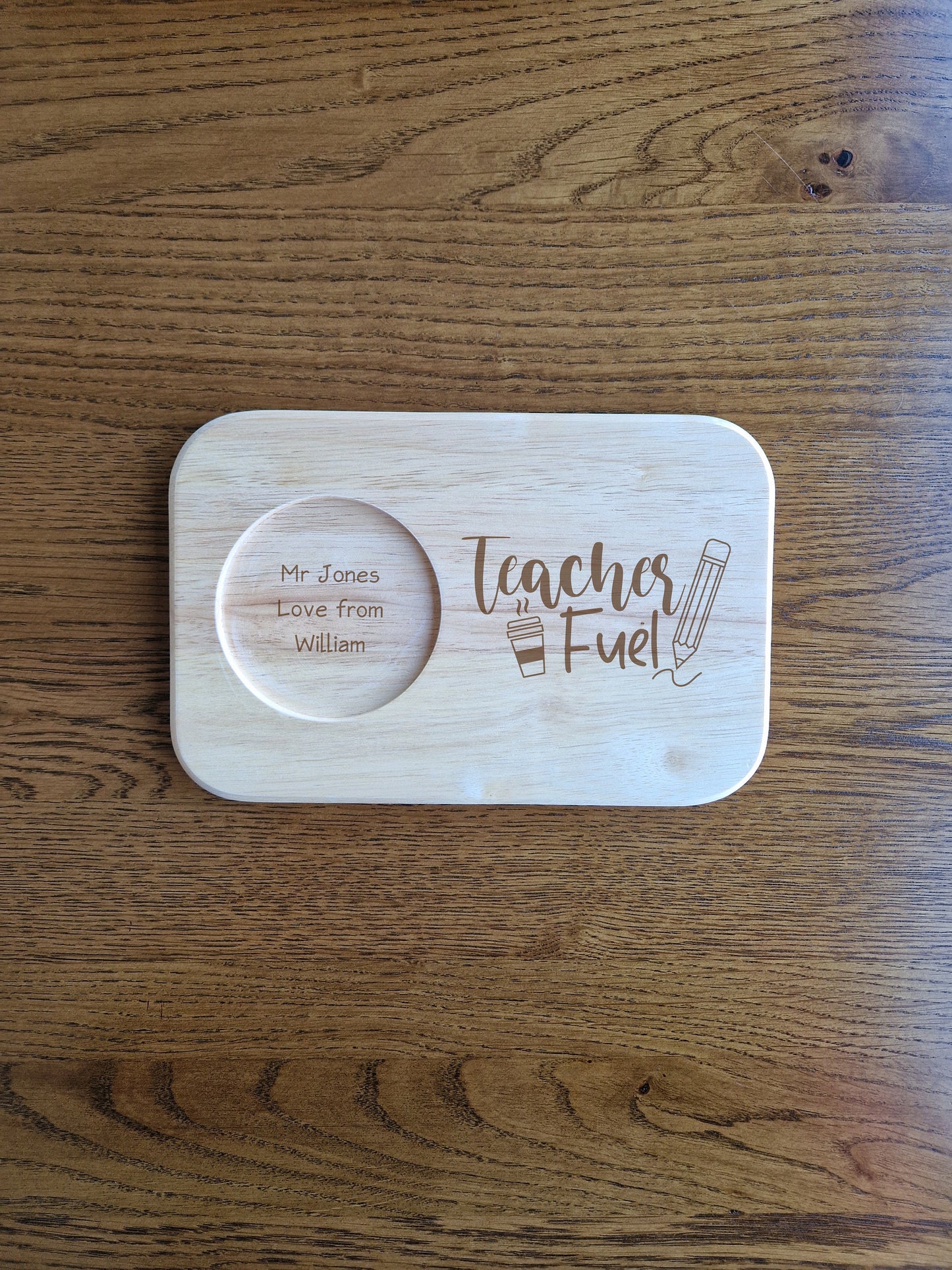 Tea & Biscuits Wooden Board