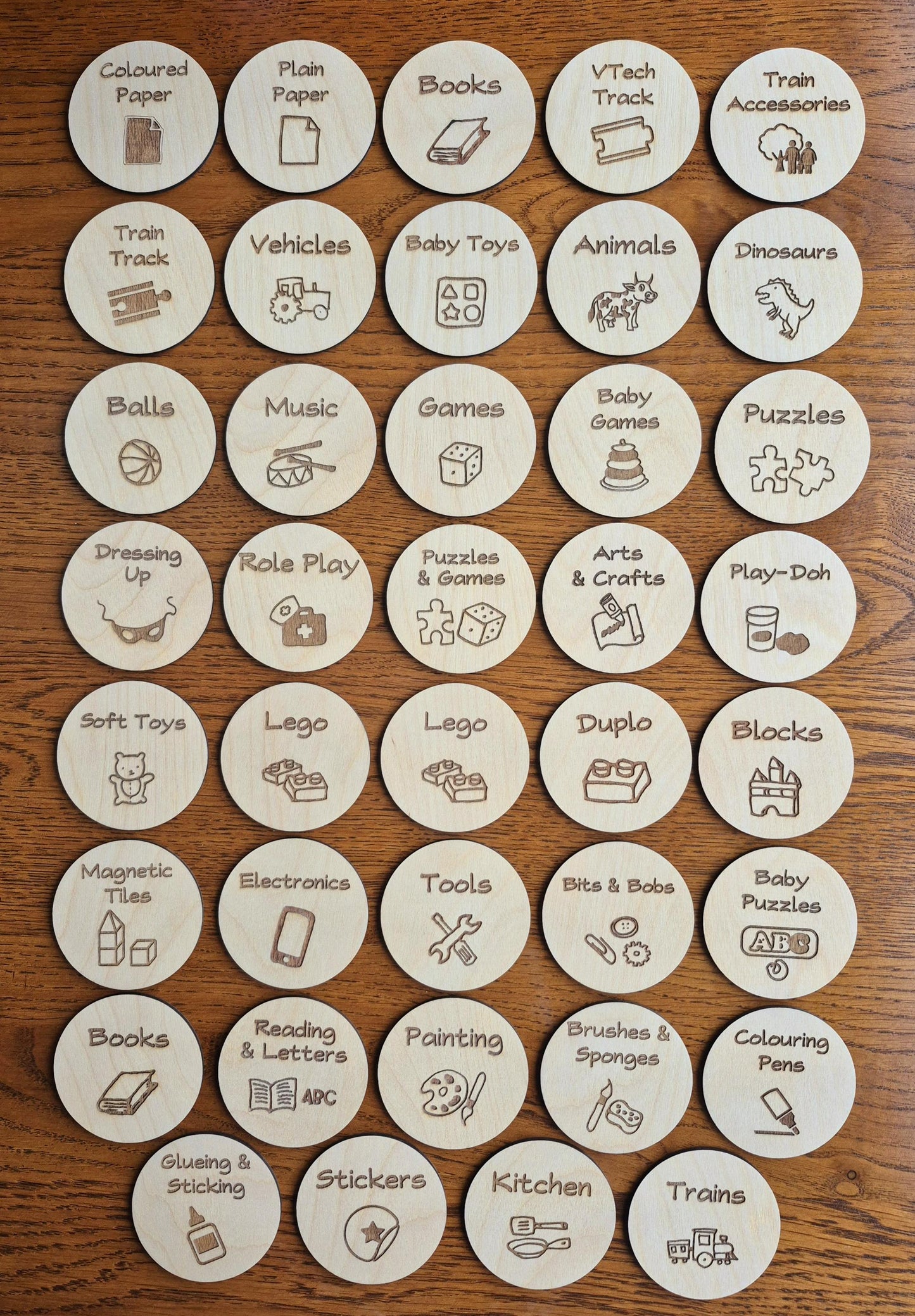 Toy Box Labels
