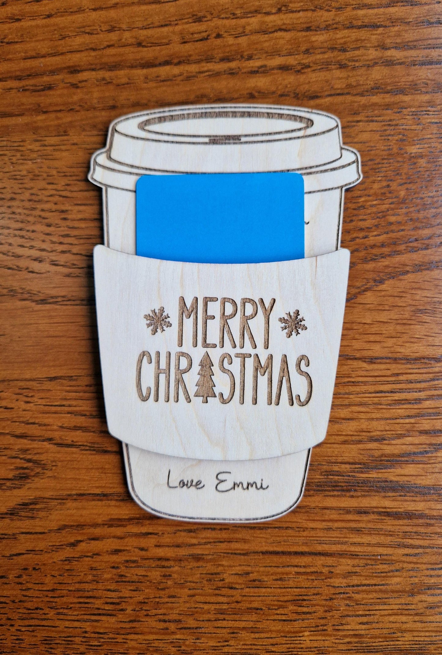 Christmas Coffee Cup Gift Card Holder