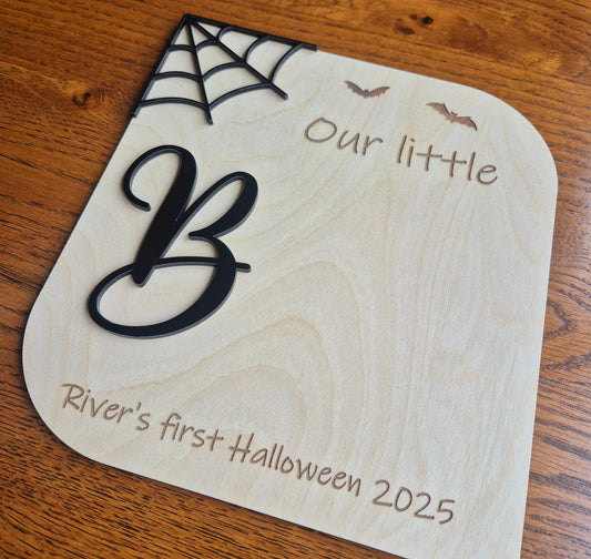 Our Little Boo Plaque