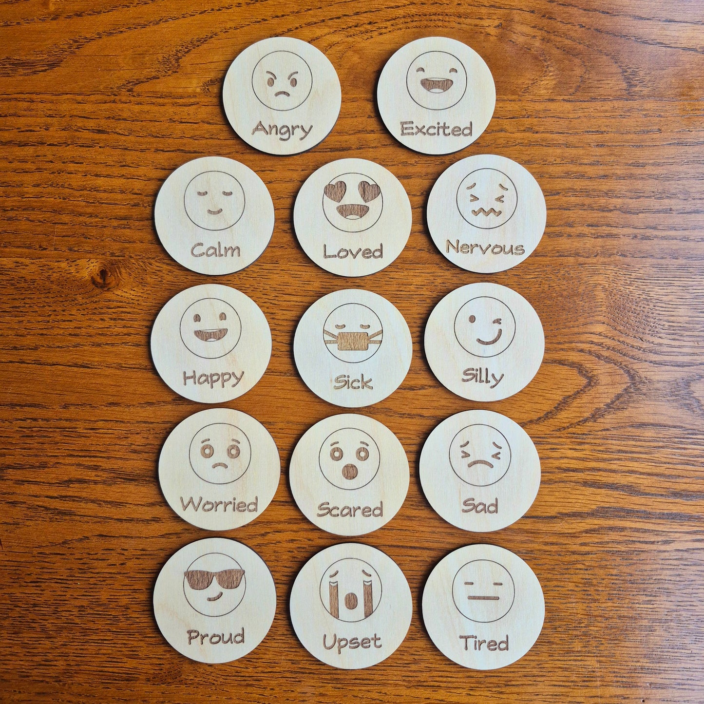 Children's How I'm Feeling board with emotions