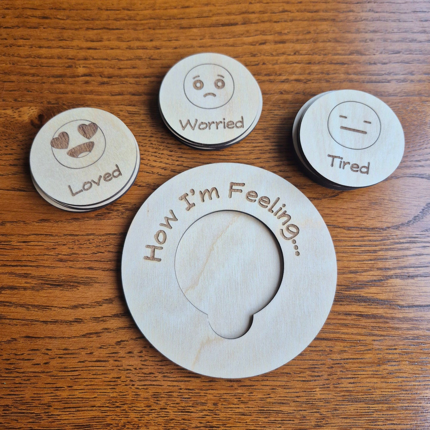 Children's How I'm Feeling board with emotions