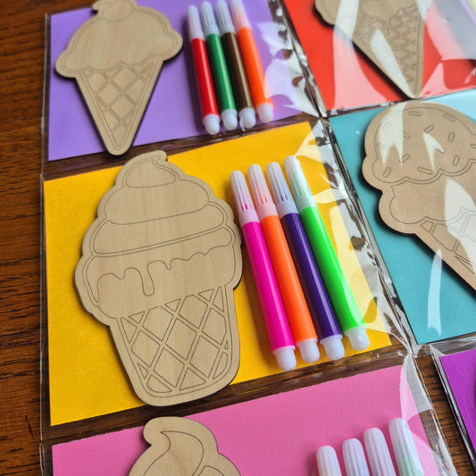 Colour Your Own Ice Cream