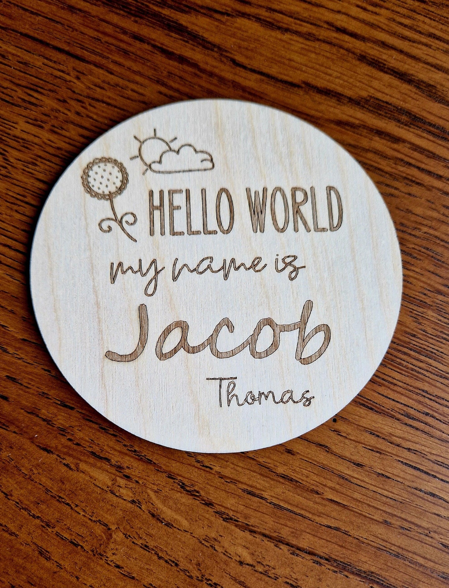 Hello World Birth Disc