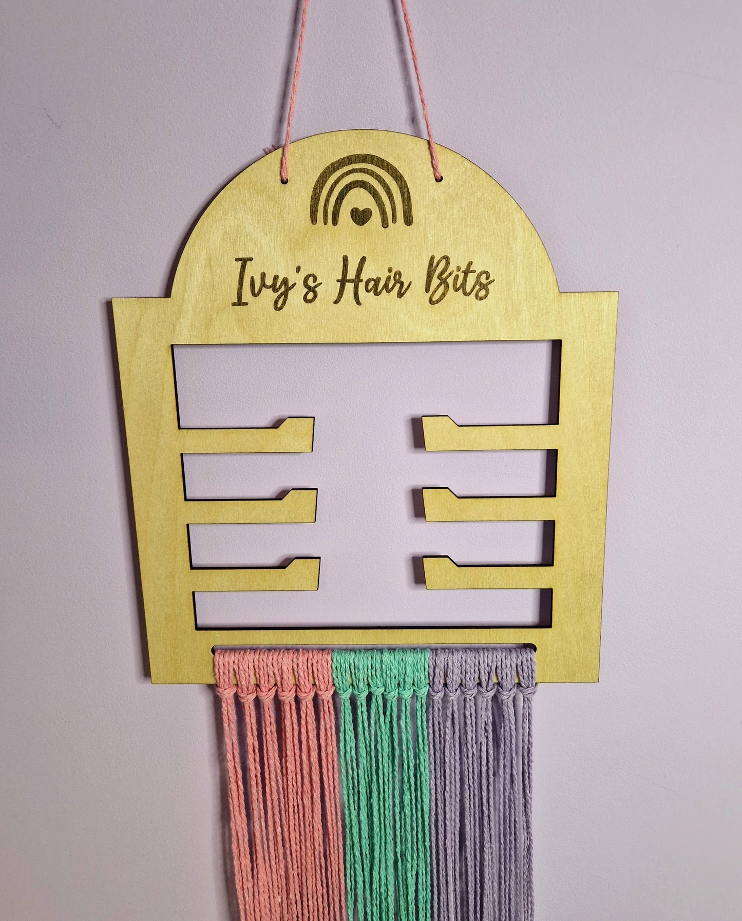 Rainbow Hair Bow Holder