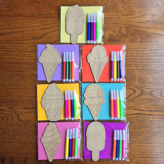 Colour Your Own Ice Cream