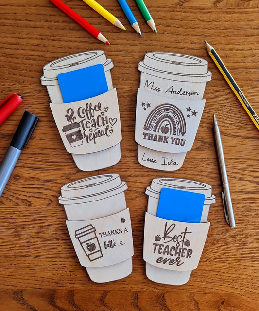 Coffee Cup Gift Card Holder