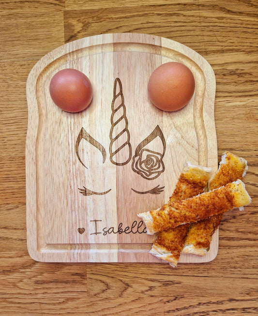 Wooden Egg and Soldiers Board