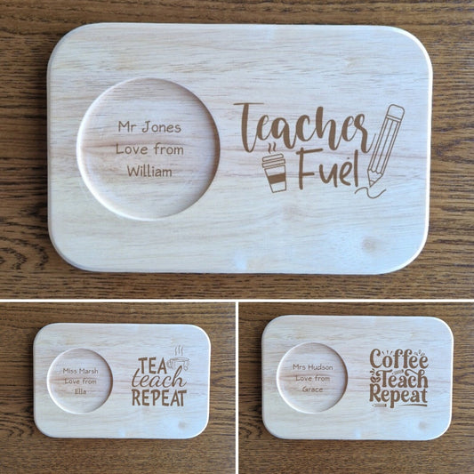 Tea & Biscuits Wooden Board