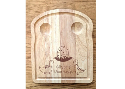 Wooden Egg and Soldiers Board