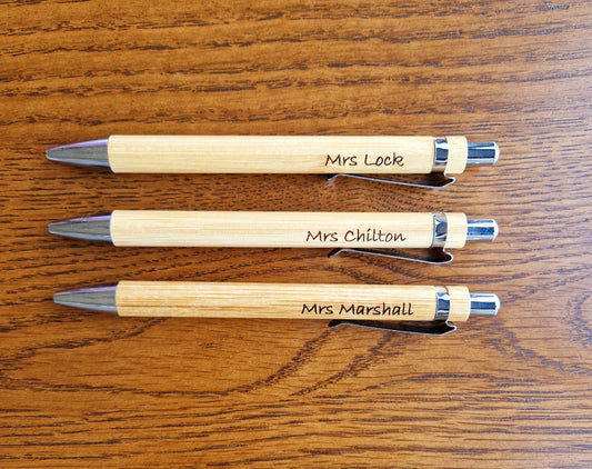 Personalised Bamboo Pen