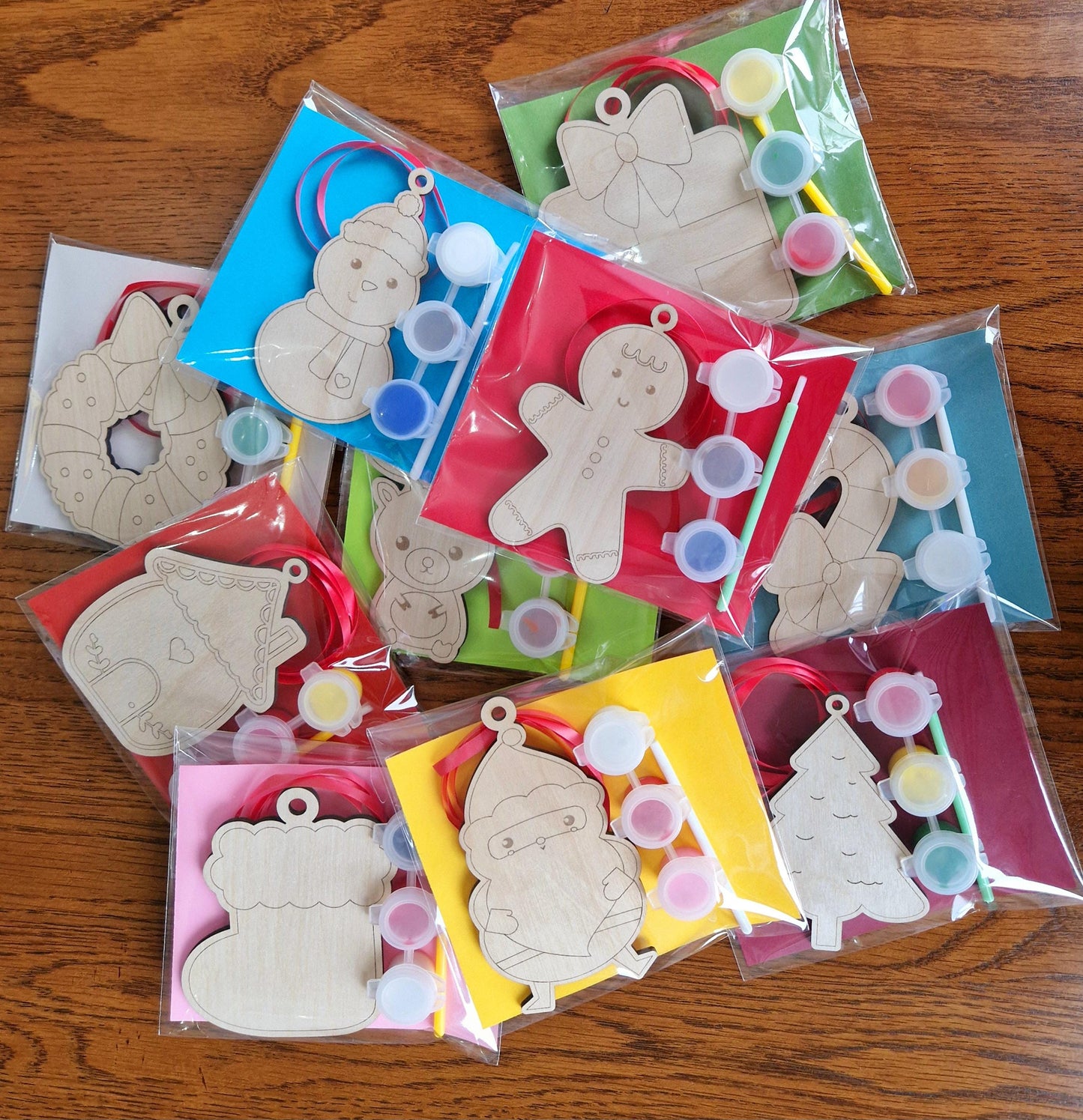 Paint Your Own Christmas Shapes