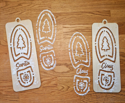 Santa's Bootprint Stencil
