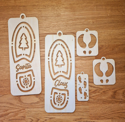 Santa's Bootprint Stencil