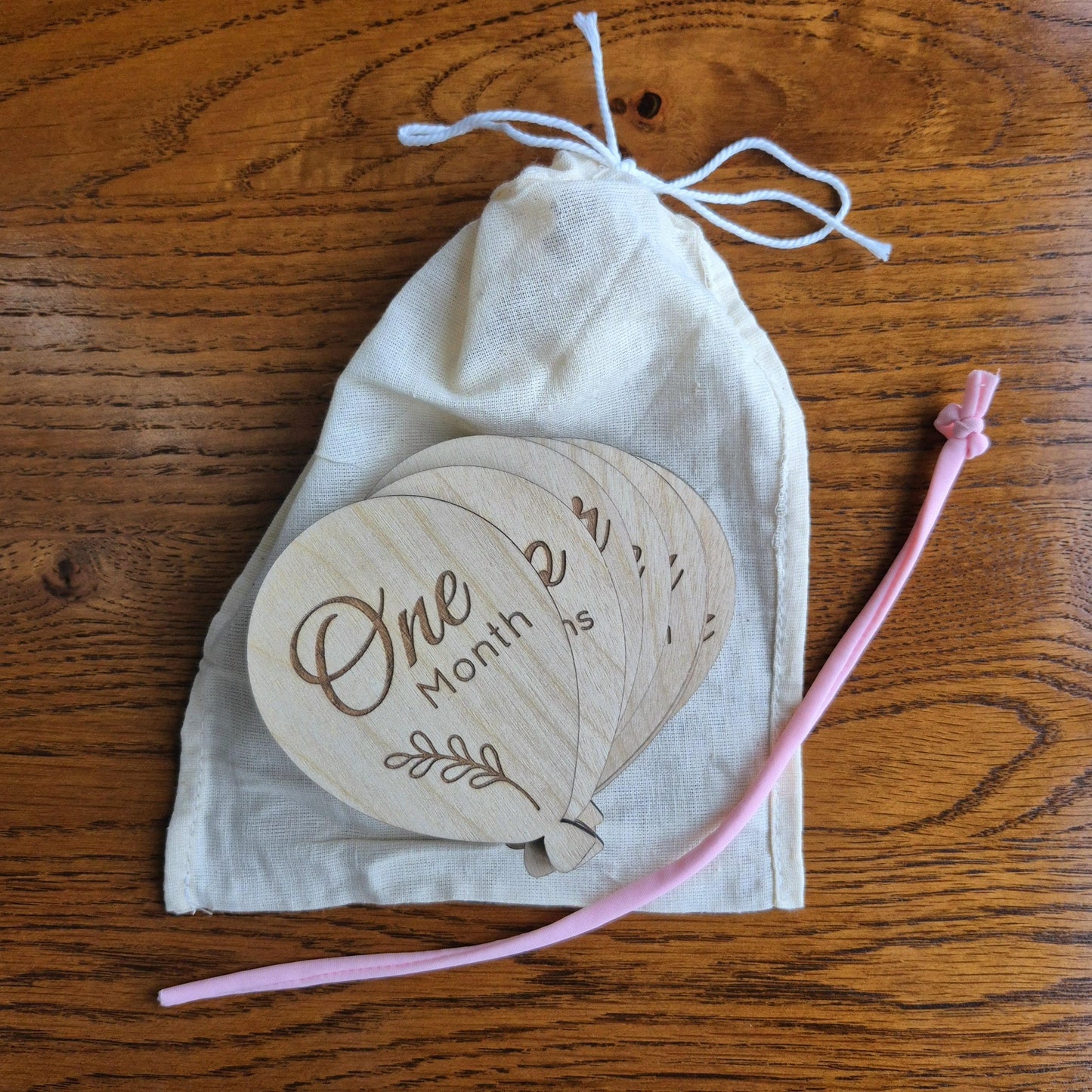 12 Baby Monthly Milestone Balloons