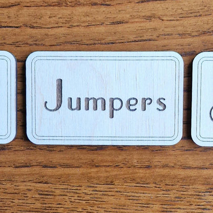 Storage Organisation Labels