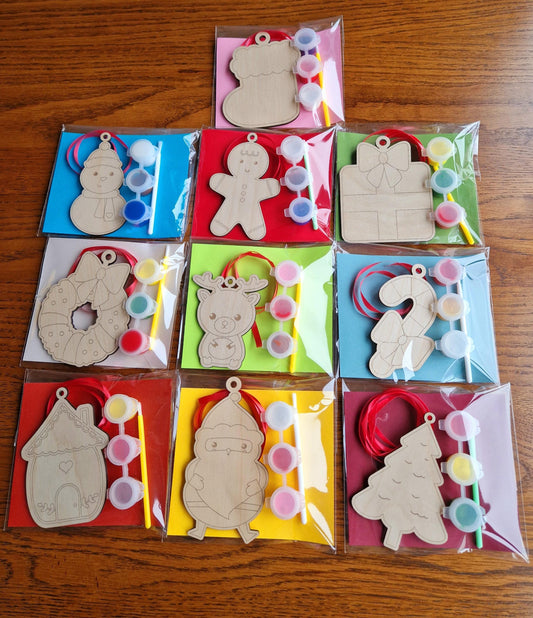 Paint Your Own Christmas Shapes