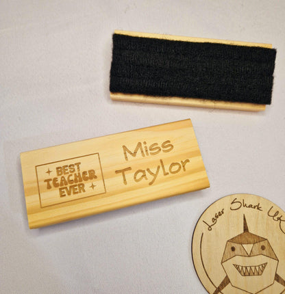 Wooden White Board Dry Eraser