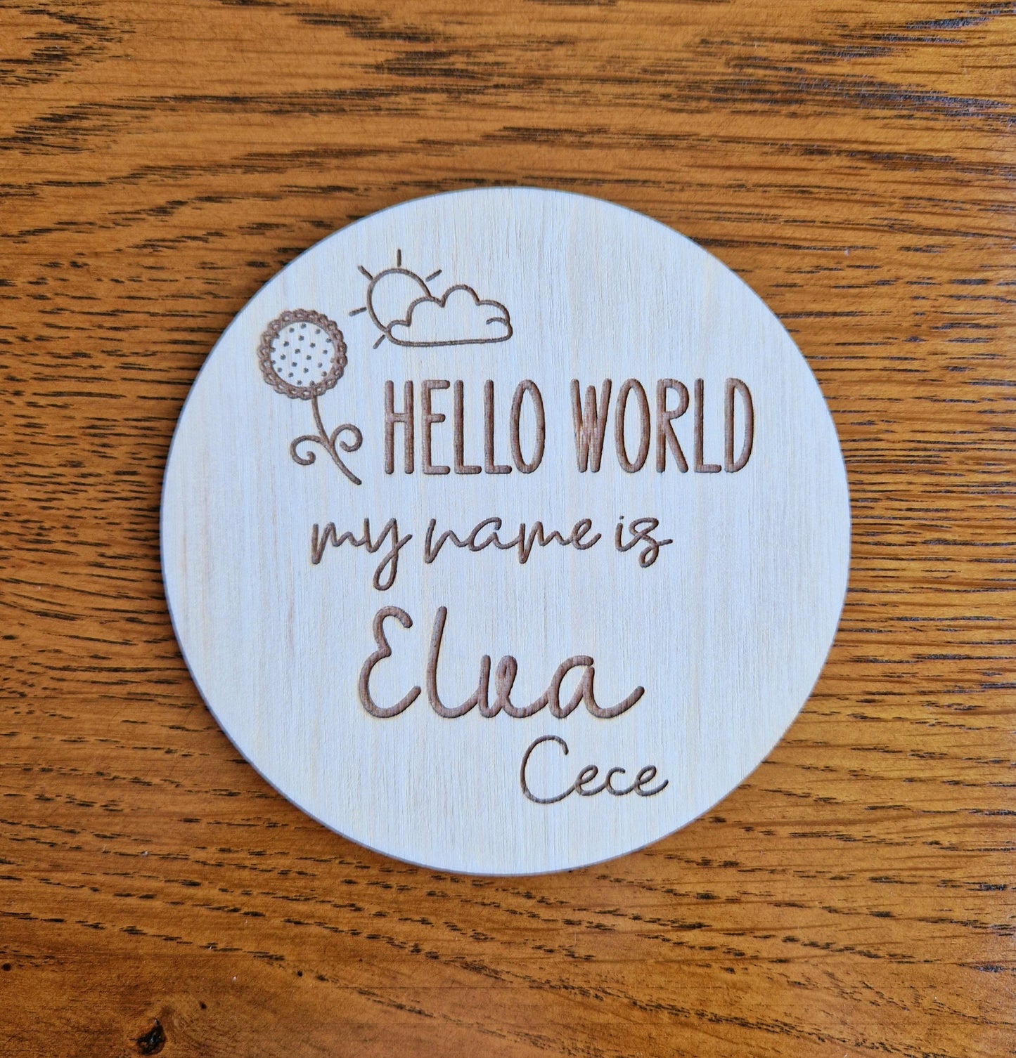Hello World Birth Disc
