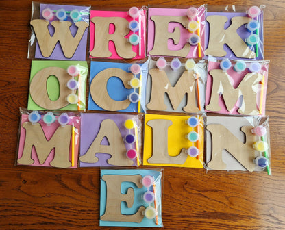 Paint Your Own Letters