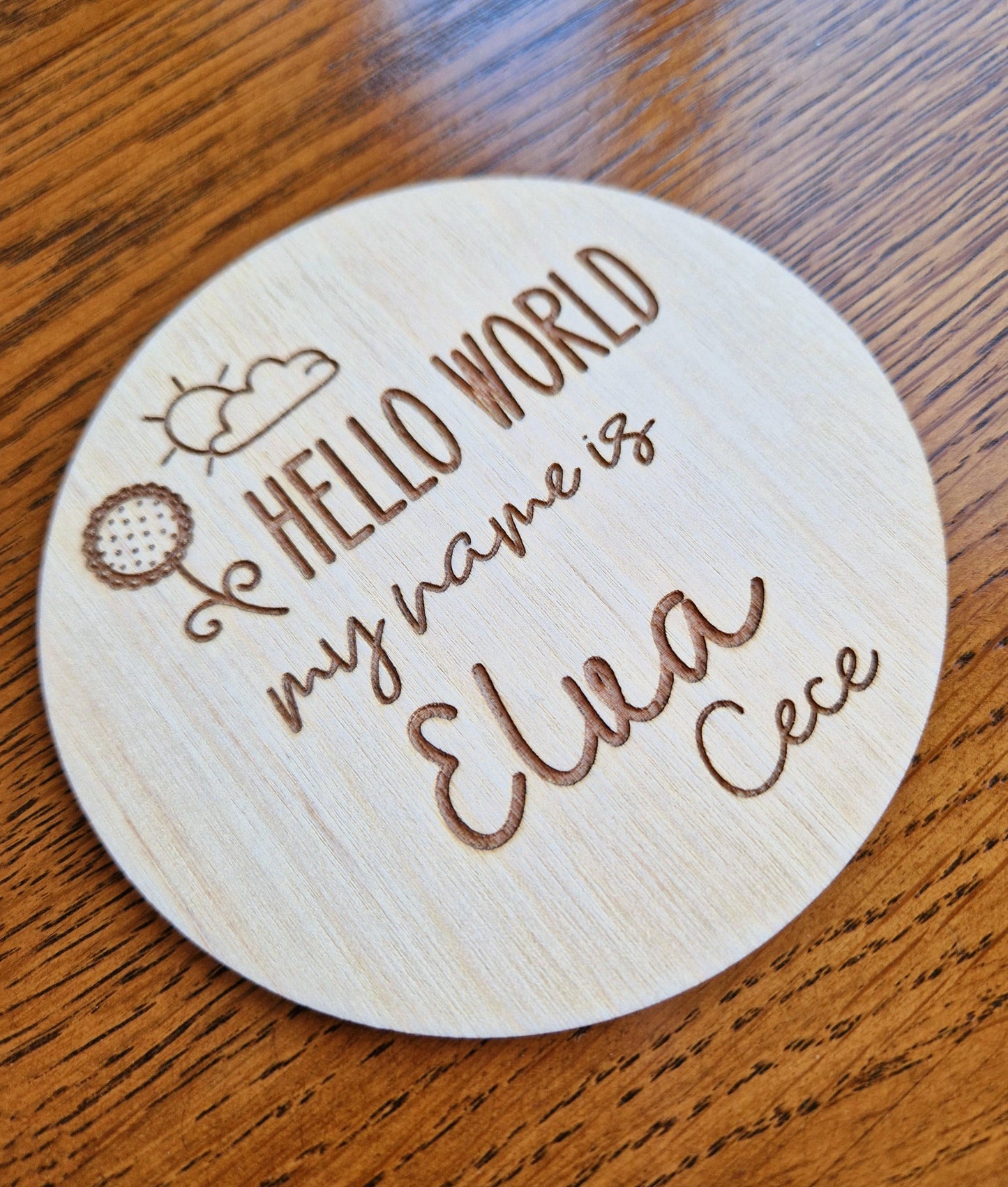 Hello World Birth Disc