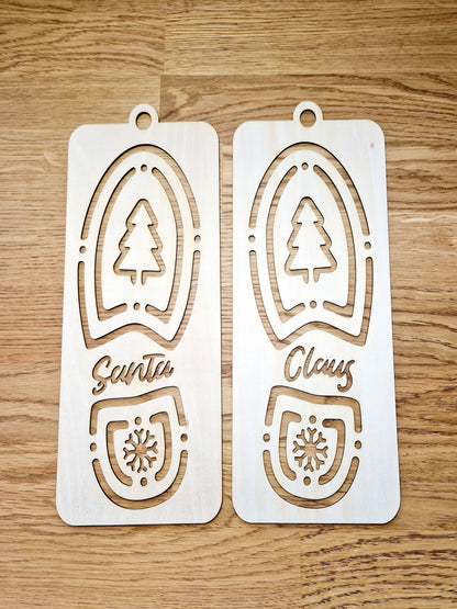 Santa's Bootprint Stencil