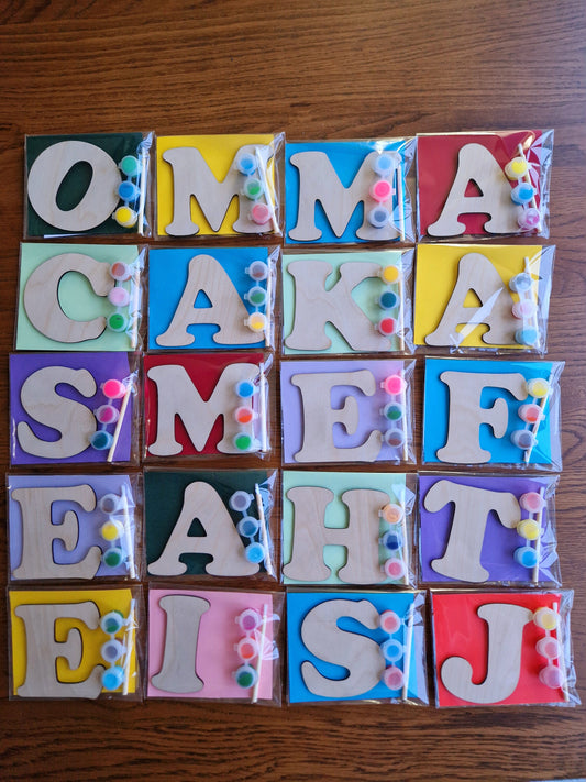 Paint Your Own Letters