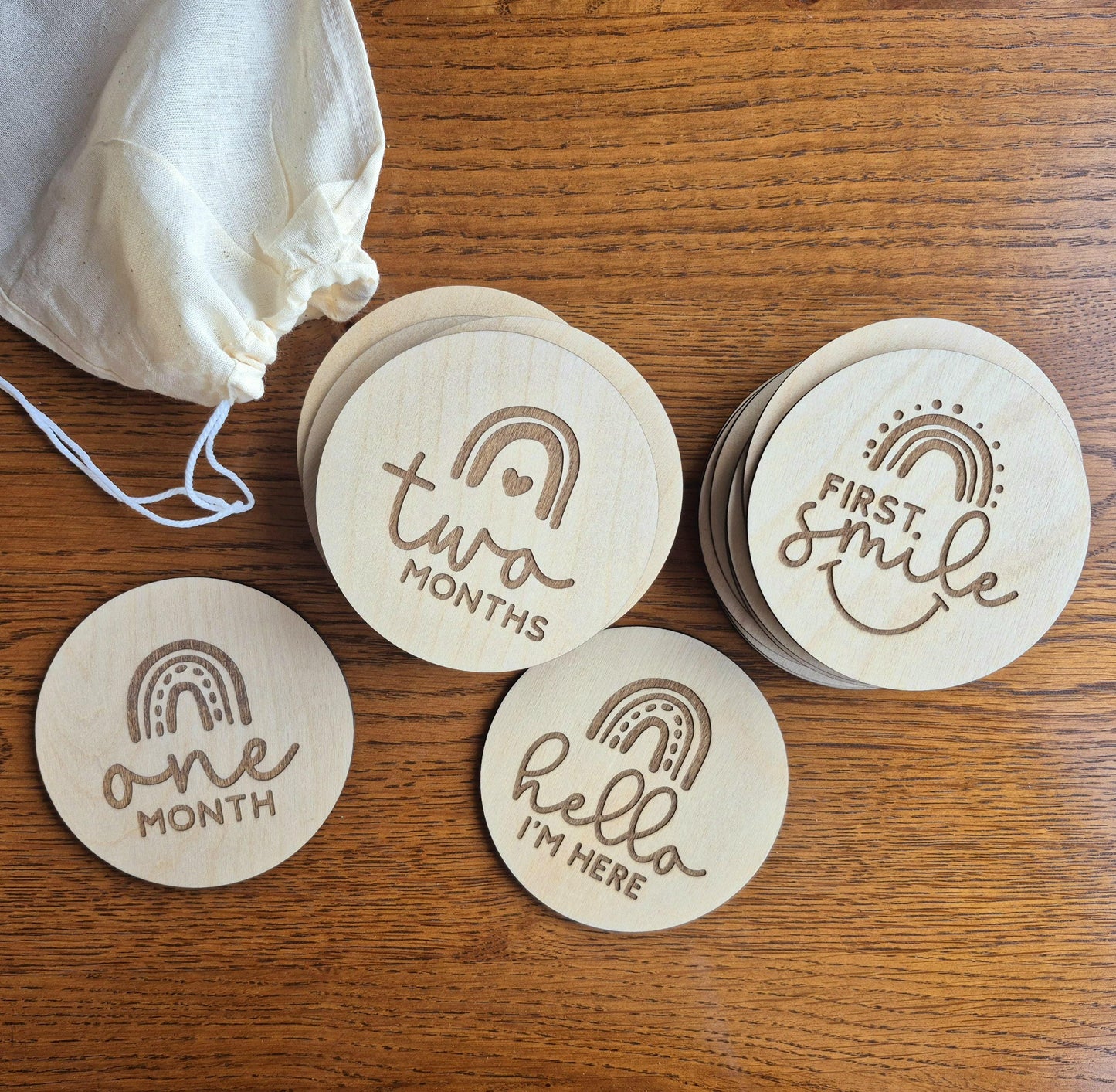 Wooden Baby Milestones