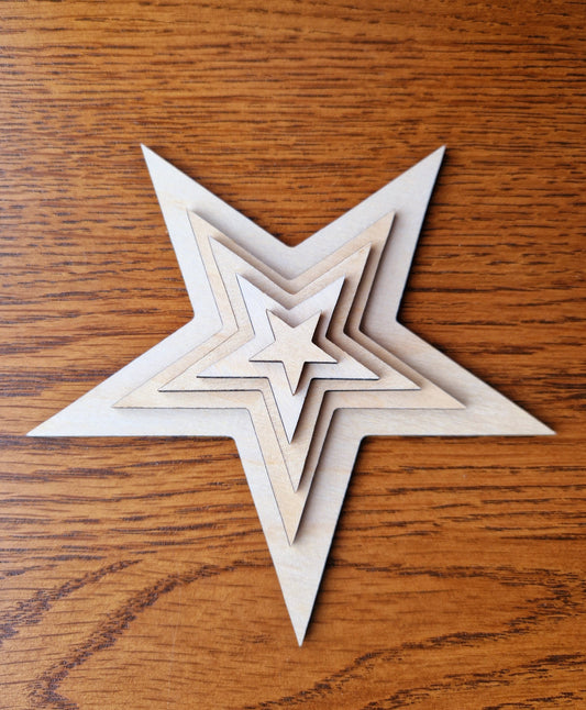 10 Star Shapes 5 Sizes